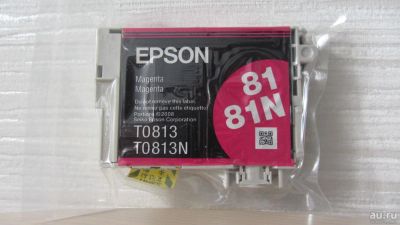 Лот: 8974671. Фото: 1. Картридж Epson T0813N (magenta... Картриджи, расходные материалы