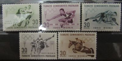 Лот: 11399849. Фото: 1. Турция 1960 Летние Олимпийские... Марки