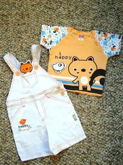 Лот: 1479067. Фото: 1. Летний костюмчик-двойка с белочкой... Одежда для дома