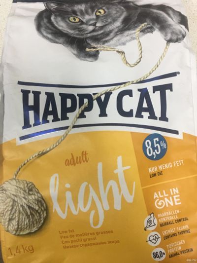 Лот: 15053546. Фото: 1. Корм для кошек Happy Cat light... Корма