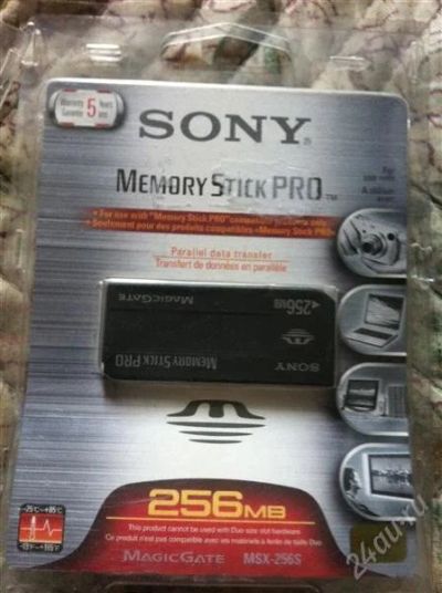 Лот: 1031656. Фото: 1. Memory Stick Pro 256Mb новые... Другое (компьютеры, оргтехника, канцтовары)