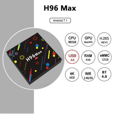 Лот: 11309759. Фото: 1. TV-Box - комбайн H96 Max на RK3328... Медиаплееры