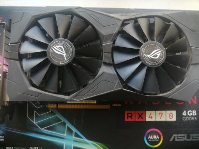 Лот: 19852141. Фото: 1. Asus rx470. Видеокарты