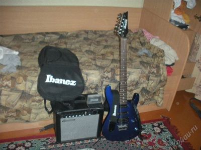 Лот: 1137218. Фото: 1. Ibanez GSA6JU=Гитара+комбарь+чехол... Гитары