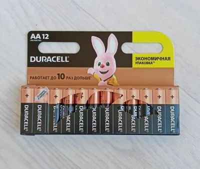 Лот: 21791825. Фото: 1. Батарейки Duracell пальчиковые... Батарейки, аккумуляторы, элементы питания