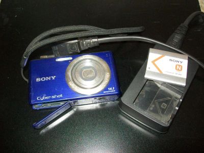 Лот: 10503068. Фото: 1. фотокамера Sony Cuber-shot. Цифровые компактные