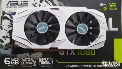 Лот: 14460906. Фото: 1. gtx 1060 dual 6gb Asus. Видеокарты