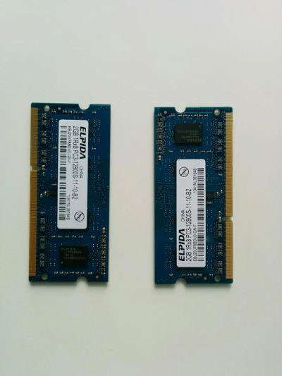 Лот: 3993076. Фото: 1. so-dimm ddr3 2x2gb elpida 1Rx8... Оперативная память