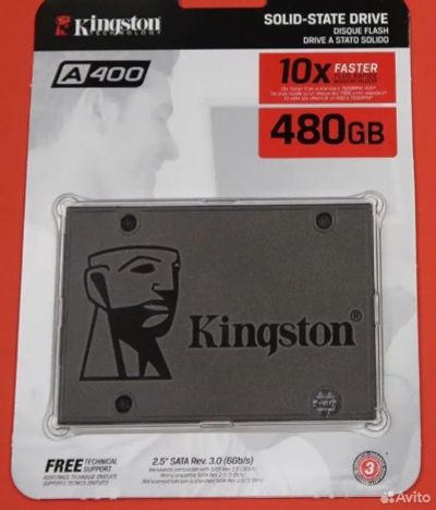 Лот: 20600860. Фото: 1. 480 гб 2.5" SATA накопитель Kingston... SSD-накопители
