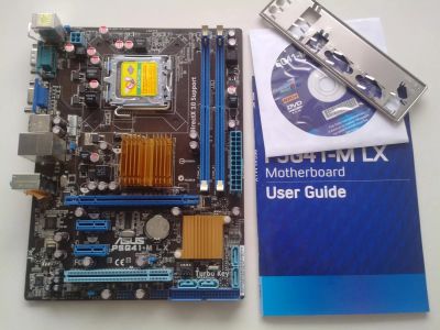 Лот: 4948951. Фото: 1. МБ asus p5g41-m lx. Материнские платы