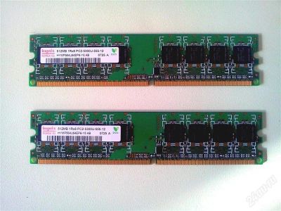 Лот: 1571074. Фото: 1. DDR II 800 1гб (2 платы по 512мб... Оперативная память