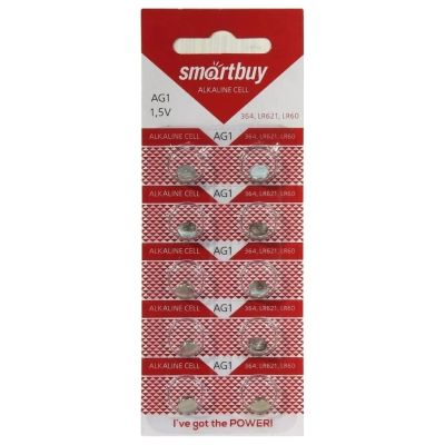 Лот: 24213773. Фото: 1. Батарейка Smartbuy, LR621 (364A... Батарейки, аккумуляторы, элементы питания