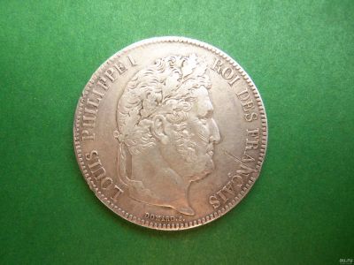 Лот: 17993875. Фото: 1. Франция 5 франков 1835 г. W Луи-Филипп... Европа