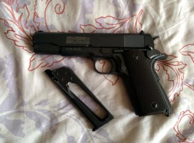 Лот: 4420766. Фото: 1. Продам пистолет M1911(хардболл... Пневматическое оружие