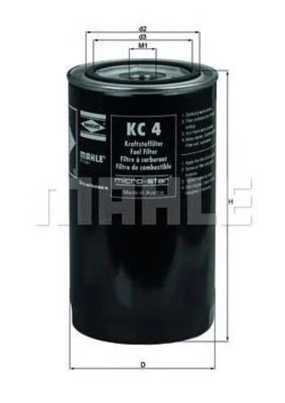 Лот: 18583081. Фото: 1. Фильтр топливный mahle kc 4 s0322... Топливная система