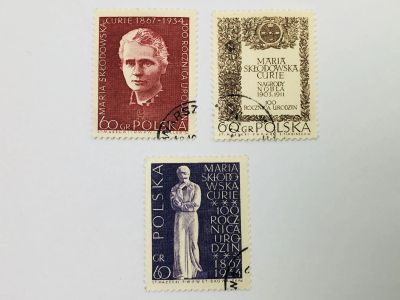 Лот: 23593496. Фото: 1. Мария Склодовская-Кюри. Диплом... Марки