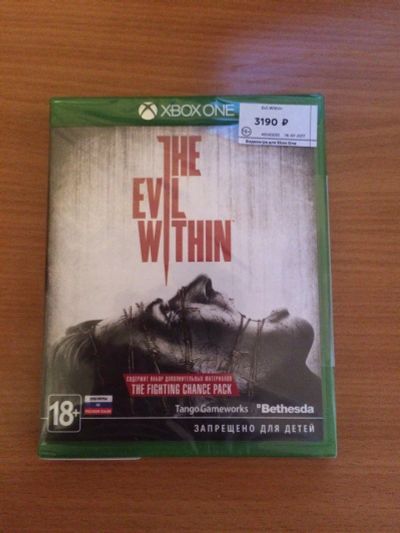 Лот: 10827736. Фото: 1. The Evil Within Xbox One НОВЫЙ... Игры для консолей