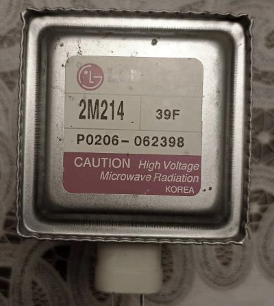 Лот: 25747688. Фото: 1. Магнетрон LG 2M214. Запчасти для микроволновок, мини-печей