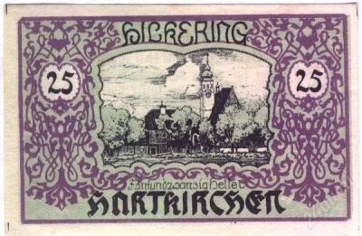 Лот: 1419744. Фото: 1. Австрия. Нотгельд. 25 геллер 1920г... Германия и Австрия