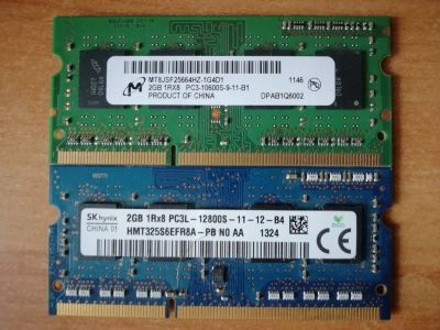 Лот: 16640989. Фото: 1. SO-DIMM DDR3 2x2Gb. Оперативная память