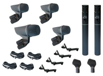 Лот: 3424393. Фото: 1. Набор микрофонов ProAudio Drum... Студийные микрофоны, радиомикрофоны и радиосистемы