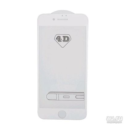 Лот: 10649439. Фото: 1. Защитное стекло Glass 4D iphone... Дисплеи, дисплейные модули, тачскрины