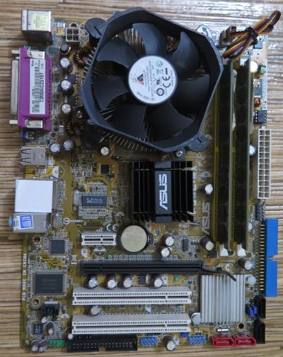 Лот: 18064784. Фото: 1. Материнская плата Asus P5GC-MX... Комплекты запчастей