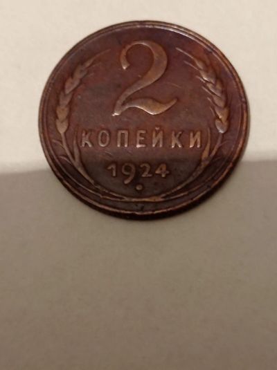 Лот: 21545700. Фото: 1. 2 копейки 1924 г. СССР. Медь. Россия и СССР 1917-1991 года