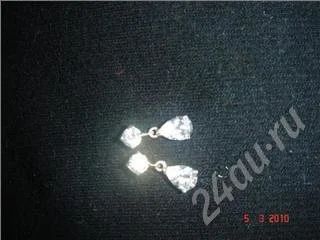 Лот: 265790. Фото: 1. серьги пусеты капкльки, 925 проба... Серьги, каффы