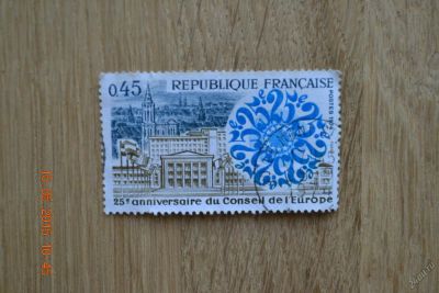 Лот: 5540714. Фото: 1. Марка Франции 1974г. 25-ая годовщина... Марки