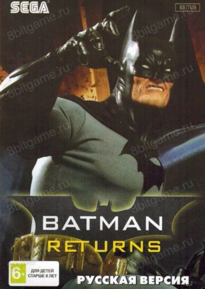 Лот: 13344515. Фото: 1. BATMAN RETURNS Картридж Sega... Игры для консолей