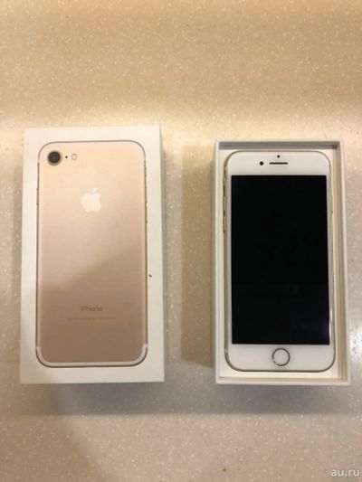 Лот: 15027086. Фото: 1. iPhone 7 32Gb Gold. Смартфоны