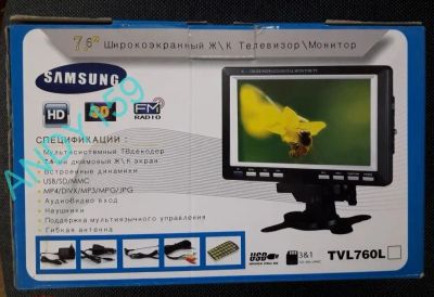 Лот: 24991232. Фото: 1. Автомобильный телевизор-монитор... Медиаплееры