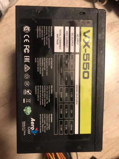 Лот: 16097172. Фото: 1. Блок питания Aerocool VX-550. Корпуса, блоки питания