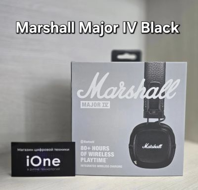 Лот: 24581256. Фото: 1. Наушники Marshall Major IV Black... Наушники, гарнитуры