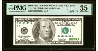 Лот: 21509503. Фото: 1. Банкнота 100 долларов США 2003... Америка
