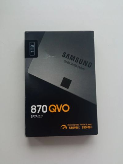 Лот: 25403737. Фото: 1. SSD-диск Samsung 870 QVO 1ТВ. SSD-накопители