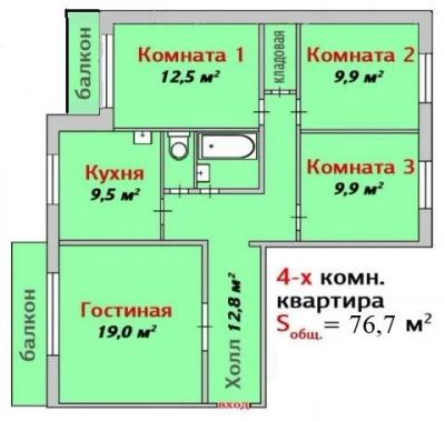 Лот: 16220796. Фото: 1. Квартира 4-х комн Саянская 257. Квартиры, студии