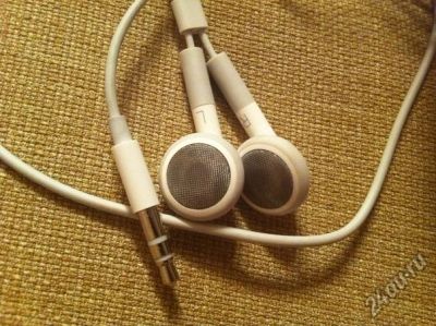Лот: 4448292. Фото: 1. Apple Earphones [Наушники из комплекта... Наушники, гарнитуры