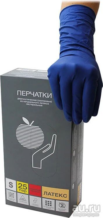Лот: 15269607. Фото: 1. Перчатки латексные High risk повышенной... Инвентарь для уборки