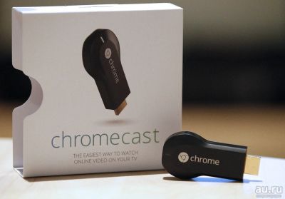 Лот: 8579536. Фото: 1. Цифровой медиаплеер Chromecast. Цифровое, спутниковое ТВ
