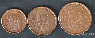 Лот: 8234942. Фото: 1. 1 , 2 , 5 евро цента Испания. Европа