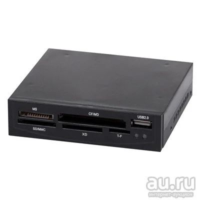 Лот: 13635017. Фото: 1. 3,5" card reader all in 1 cr-411. Картридеры