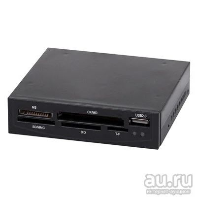 Лот: 13635059. Фото: 1. 3,5" card reader all in 1 cr-411. Картридеры