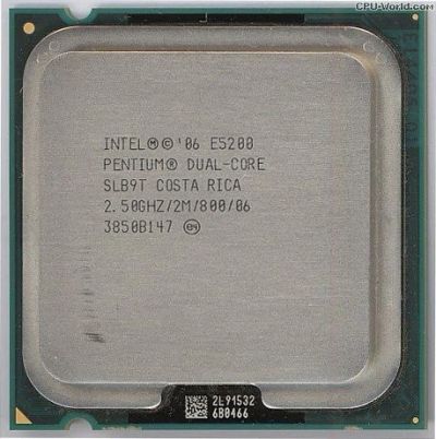 Лот: 11624949. Фото: 1. процессор intel 06 e5200 pentium... Процессоры