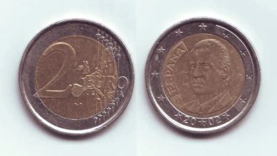 Лот: 19441896. Фото: 1. Монета - 2 евро Испания (2002). Европа