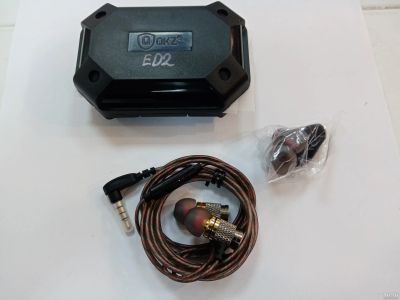Лот: 17417759. Фото: 1. Гарнитура QKZ ED2 1.2m 4pin jack3... Наушники, гарнитуры