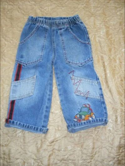 Лот: 9816512. Фото: 1. Джинсы GEE JAY на 1.5-2 года. Брюки, шорты, джинсы