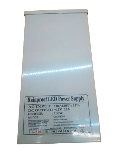 Лот: 17509503. Фото: 1. Блок питания AC-DC 12V, 15A (Rainproof... Зарядные устройства, блоки питания для бытовой техники