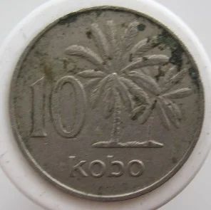 Лот: 8628277. Фото: 1. Нигерия 10 кобо 1973 (=3). Африка